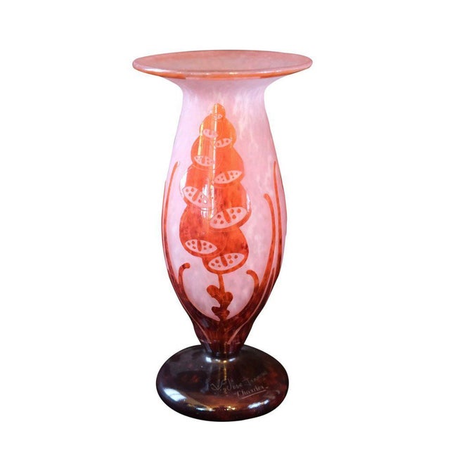 Art Deco Vases by Schneider, Set of 2 For Sale - Image 3 of 11