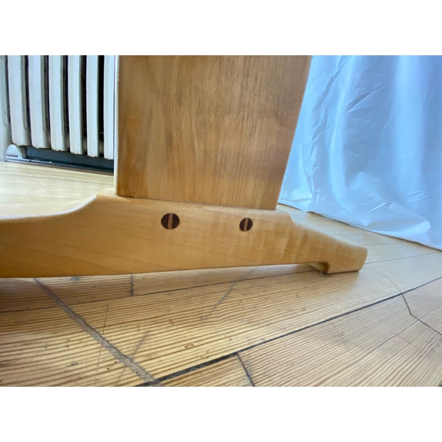 Harnett Wood Designs Trestle Dining Table For Sale In New York - Image 6 of 9