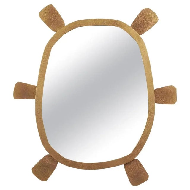 Brass Mirror by Lukasz Friedrich For Sale - Image 9 of 9