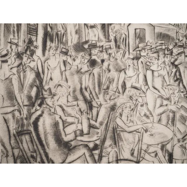 Modern Hermine David, The Party in Montmartre, Original Engraving For Sale - Image 3 of 6
