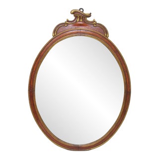 18th. Century Oval Italian Mirror For Sale