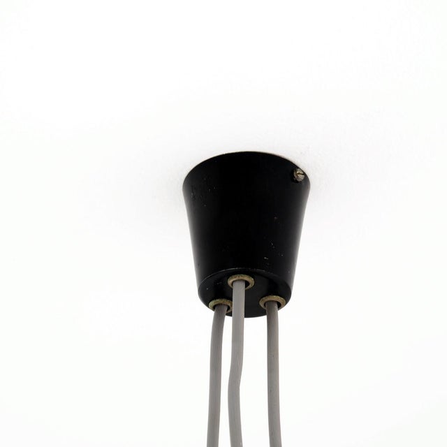 Height-Adjustable Black Metal Lamp, 1950s For Sale - Image 9 of 10