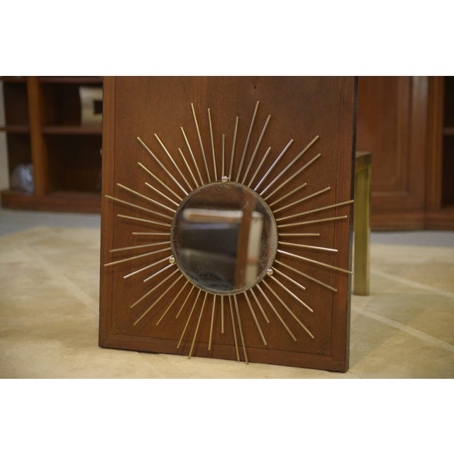 Vintage Sunburst Mirror, 1960s For Sale - Image 6 of 7