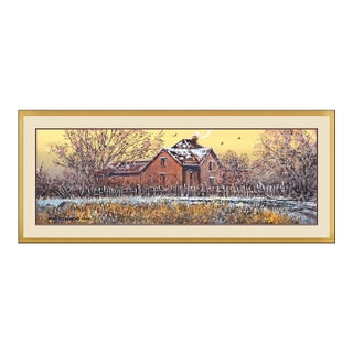 Late 20th Century Dusting Over The Homestead, Daniel Maldonado For Sale