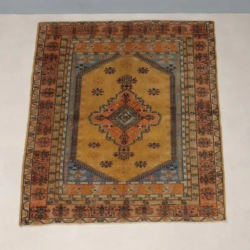 Antique Handmade Melas Rug in Cotton and Wool, Turkey For Sale - Image 3 of 9