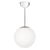 Metal Glob Chrome D30 Ceiling Lamp from Kunsthandverk For Sale - Image 7 of 7