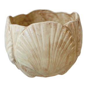 Vintage Ceramic Shell Planter