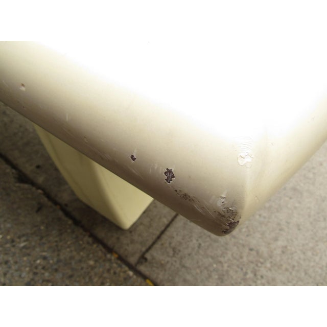 Mid 20th Century Large White Dining Table in the Style of Karl Springer For Sale - Image 10 of 12