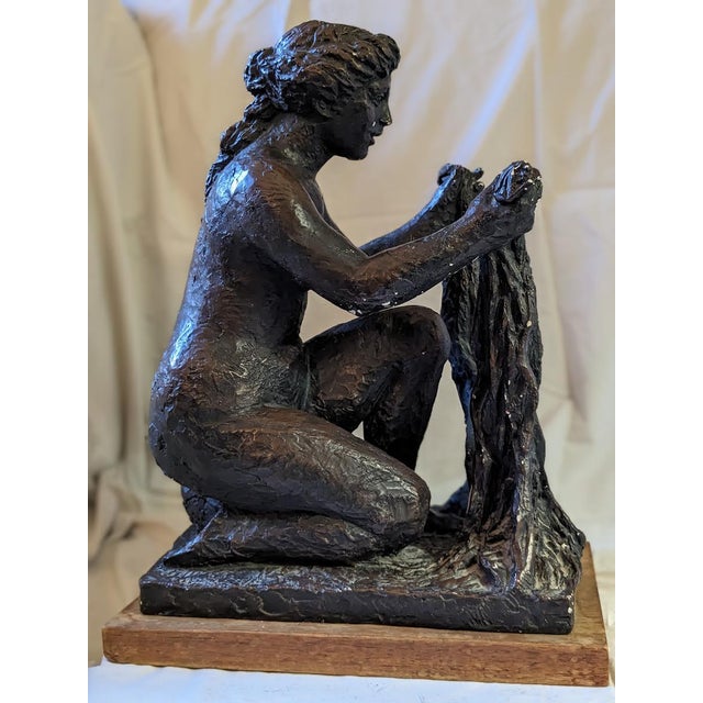 Pair of Renoir's Famed "Fire" and Water" Figures; Vintage Copies, by Austin Productions For Sale - Image 4 of 12