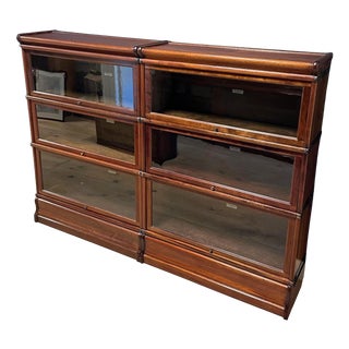 Modular Bookcase from Globe Wernicke, 1890s, Set of 6 For Sale