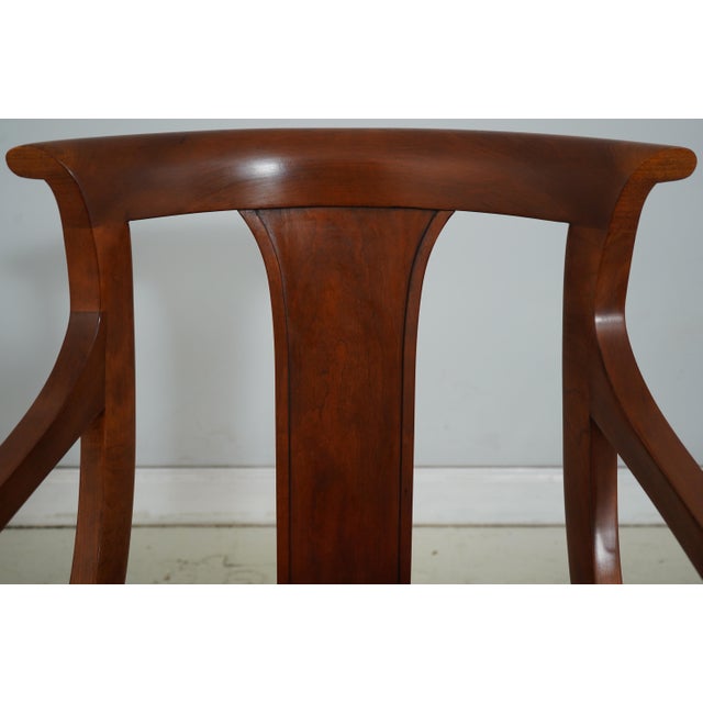 2000 - 2009 Set of 8 Stickley Cherry Regency Dining Room Chairs For Sale - Image 5 of 18