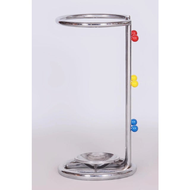 Bauhaus Umbrella Stand in Chrome-Plated Steel, Germany, 1950s For Sale - Image 4 of 9