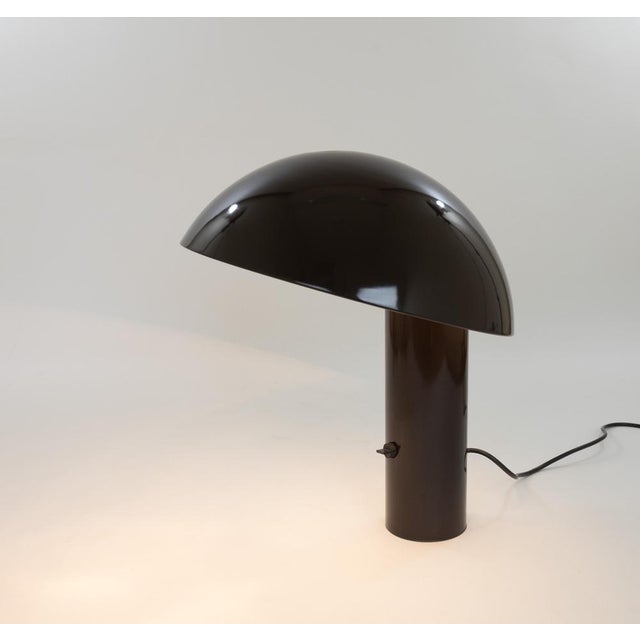 Brown Vaga Table Lamp by Franco Mirenzi for Valenti, 1970s For Sale - Image 4 of 9