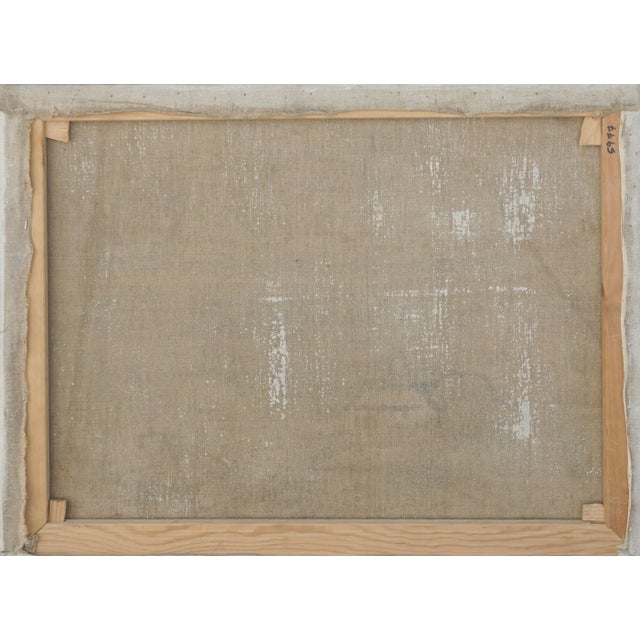 1950s Mid Century Croatian Coast With Sailboat Landscape by a Verbitski For Sale - Image 5 of 5