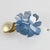 Metal Francoise Montague Paris by Cilea Resin Clip Earrings Blue Hydrangea Flowers For Sale - Image 7 of 8