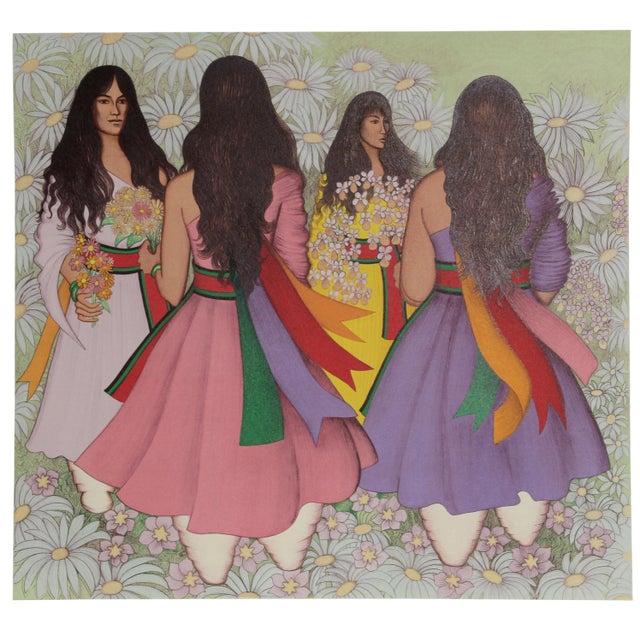 Alice Asmar, Taos Corn Dancers, Lithograph For Sale