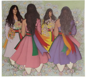 Alice Asmar, Taos Corn Dancers, Lithograph