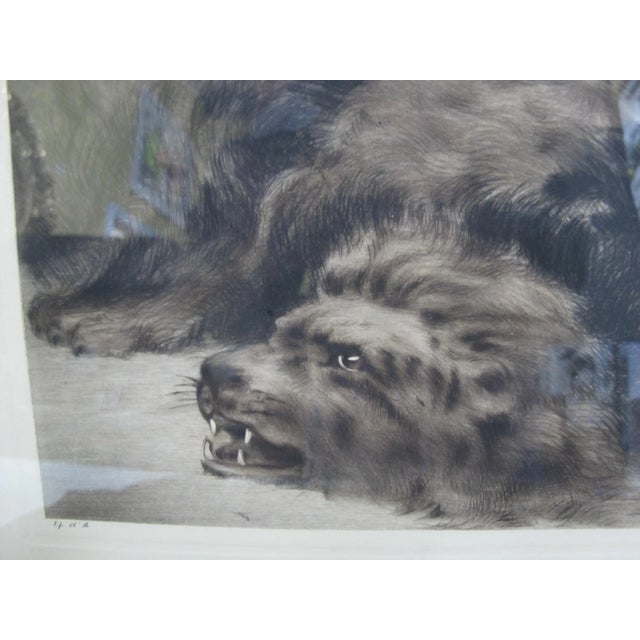 Art Deco Louis Icart Signed Original Paresse Laziness Art Deco Female Portrait Etching For Sale - Image 3 of 8