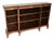 Antique Walnut Breakfront Open Bookcase, 1920 For Sale