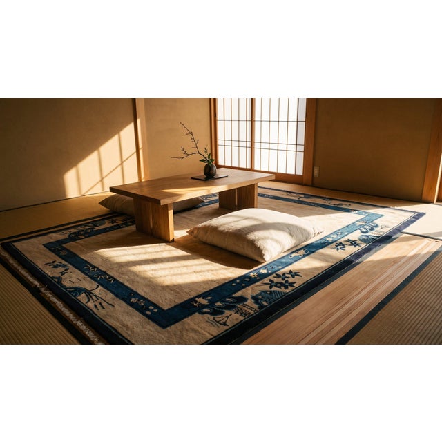 Early 20th Century Chinese Peking Carpet For Sale - Image 11 of 12