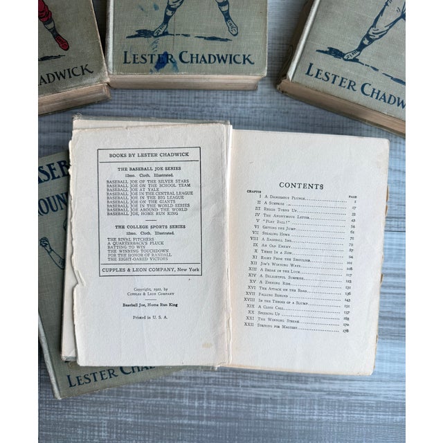 Paper Antique 1910s Lester Chadwick "Baseball Joe" Series Books - Set of 5 For Sale - Image 7 of 7