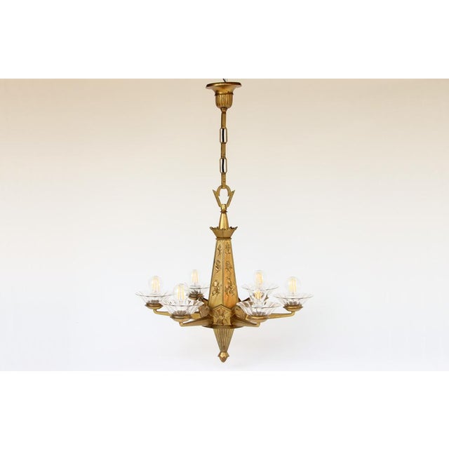 Chandelier with Bird Motifs in the style of Dagobert Peche, 1920s For Sale - Image 3 of 18