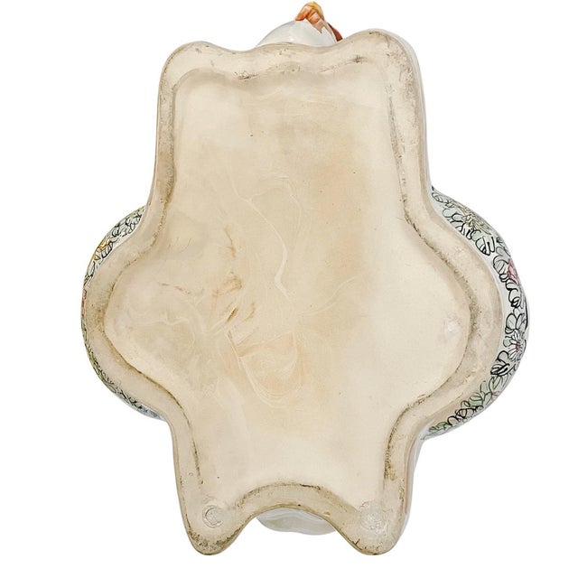 Large Scale Mid-Century Italian Majolica Camel Figural Centerpiece With Chinoiserie Floral Covered Jars For Sale - Image 11 of 11