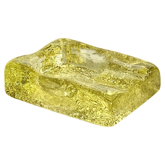 Bubble Glass Ashtray, France, 1970s For Sale