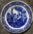 Early 20th Century Delft 'Boch Frères' Blue and White Transfer Decorated Porcelain Charger For Sale - Image 4 of 8
