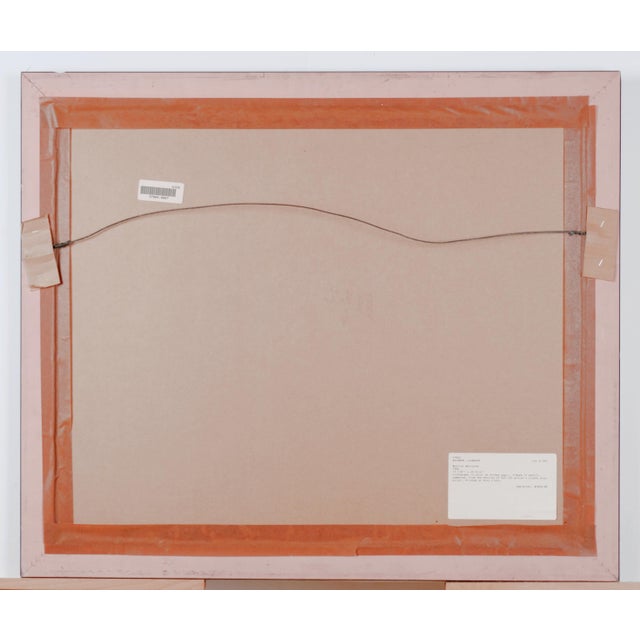 Red 1980 Leonardo Nierman "Musical Nocturne" Artist Hand Signed & Numbered Limited Edition 20/325 Framed & Matted Lithograph For Sale - Image 8 of 8