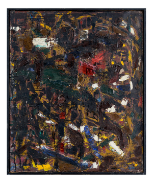 Roland Alexander, Abstract Expressionist Composition, 1950s-1960s, Oil on Canvas