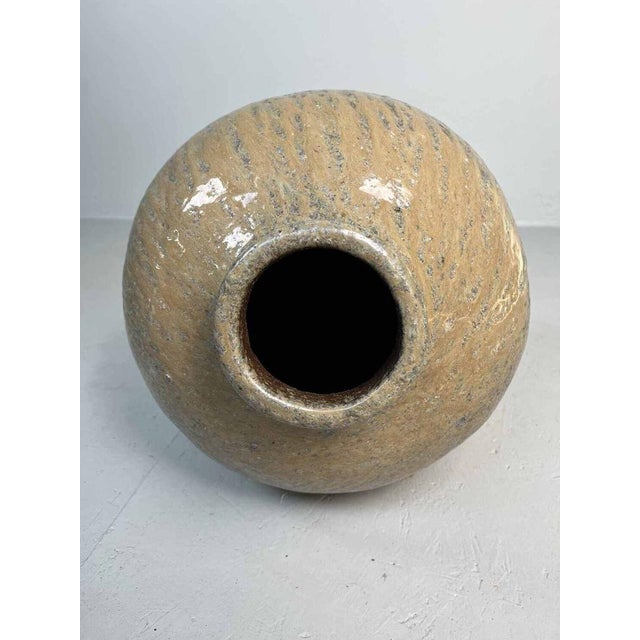 Japanese Tea Leaf Jar in Brown Ceramic For Sale - Image 10 of 17