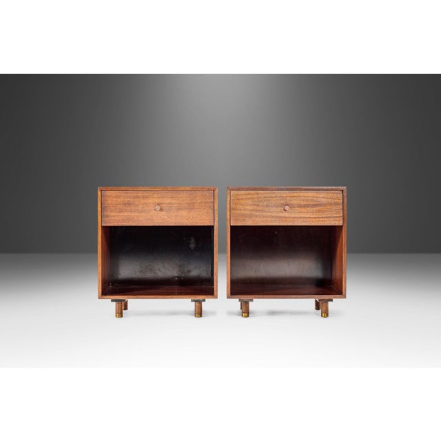 Rare Mid Century Modern End Tables in Mahogany by Harvey Probber, USA, circa 1960's - A Pair For Sale - Image 10 of 13