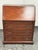 Wood Secretary Desk Chest, Vintage For Sale - Image 11 of 12