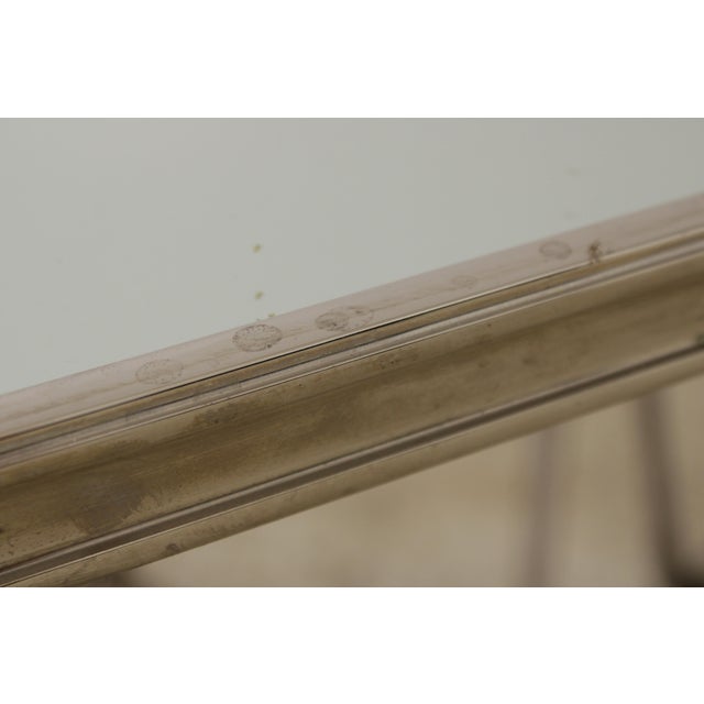 Ralph Lauren Mirror & Chrome Accent Table For Sale - Image 13 of 16