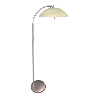 Walter Von Nessen Floor Lamp Chrome Plated Brass, Enamel and Bakelite - 1927-1935 For Sale