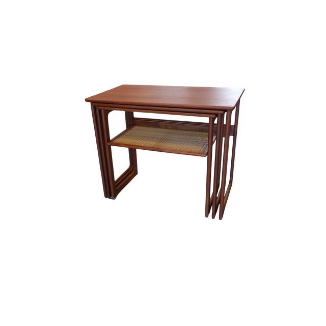 Teak Nesting Desks by Johannes Andersen for CFC Silkeborg, 1960s, Set of 3 For Sale - Image 15 of 15