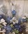 Mid 20th Century Floral Still Life Giclee With Dogwood Blossoms & Blue Hydrangeas by A. D. Greer For Sale - Image 5 of 11
