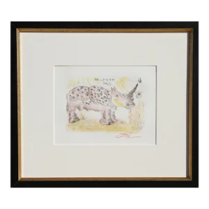 Rhinoceros, Salvador Dalí Etching