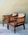 Vintage Carved Wood and Cane Chairs - Pair For Sale - Image 11 of 12