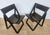 1970s Vintage French Folding Chairs, 1979, Set of 2 For Sale - Image 5 of 14