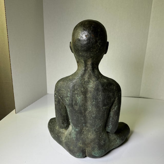 1940s Early Bronze Boy Buddha… For Sale - Image 5 of 11