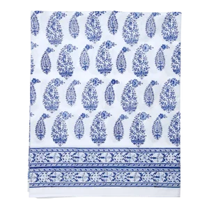 Malabar Multi-Paisley Full Deep Blue Fitted Sheet