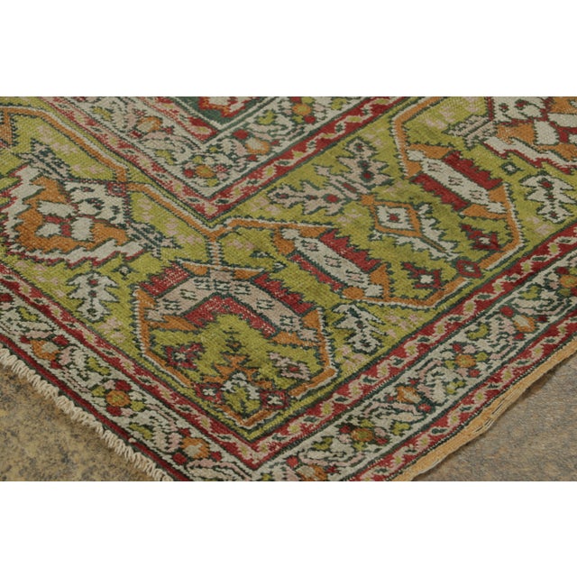 Rug & Kilim Antique Turkish Rug With Classic Arch & Teapot Motif in Multicolor - Rug & Kilim For Sale - Image 4 of 7