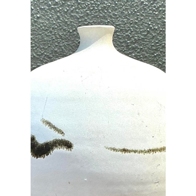 Ceramic Vintage Original Raku Studio Pottery Vase For Sale - Image 7 of 12