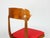 Mid-Century Modern Wood and Red Fabric Side Chairs from Fratelli Barni Mobili Darte, 1950s, Set of 2 For Sale - Image 6 of 14