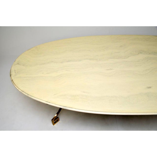 1950s Vintage Italian Brass Dining Table, 1950s For Sale - Image 5 of 10