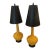 Yellow Ceramic Table Lamps a Pair For Sale