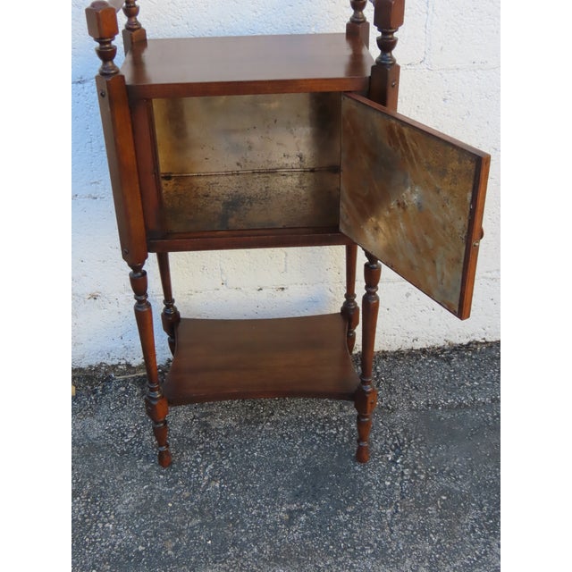 Early 1900s Small Cigar Tobacco Humidor Chest Box Cabinet 6354 For Sale - Image 10 of 11