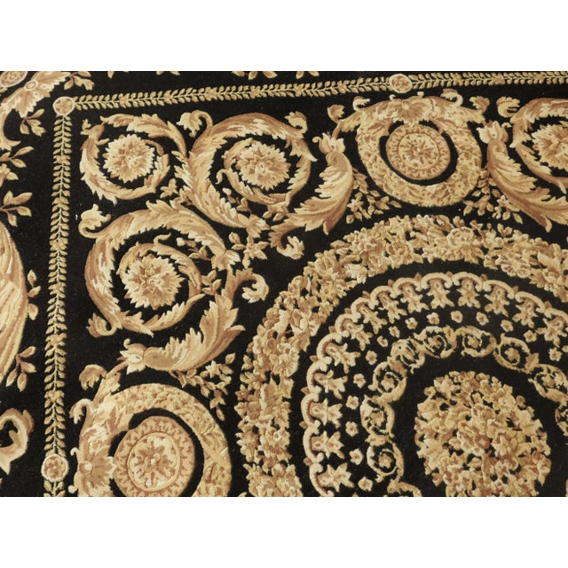 Early 21st Century Vintage Aubuson Style Hand Knotteed Rug. 7'10"x 8' For Sale In Los Angeles - Image 6 of 13